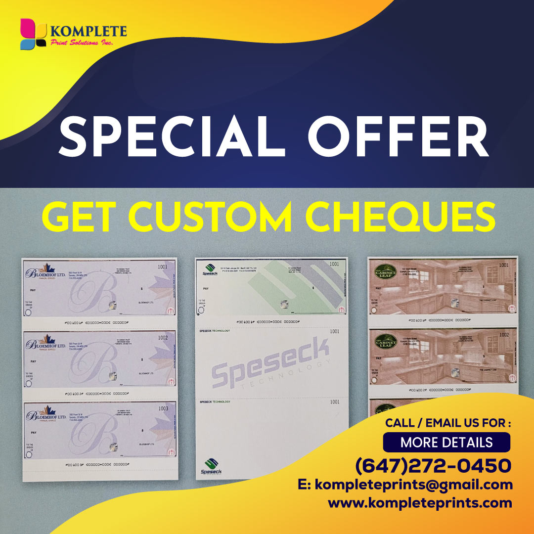 Custom Cheques